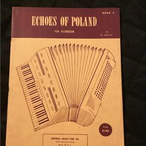Echoes of Poland Vintage 1950s Accordion Sheet Music Book